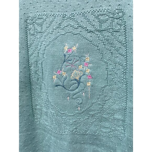 Vintage 90s College Point Short Sleeve Sweater Size Small Pullover Deadstock NEW - Picture 3 of 8